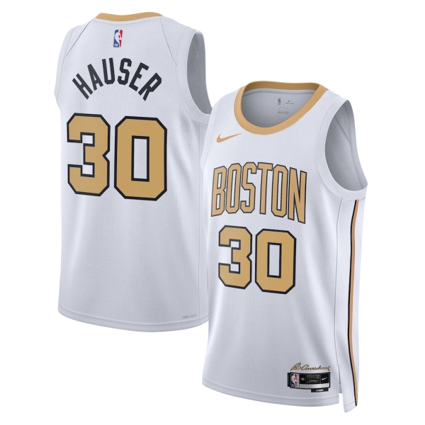 Boston Celtics Trikot Sam Hauser Nike 2025-26 City Edition Weiß Swingman - Herren Boston Celtics Trikot Sam Hauser Nike 2025-26 City Edition Weiß Swingman - Herren